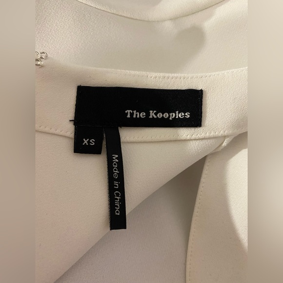 The Kooples white with black detail dress. Size xs-small - Picture 5 of 5